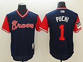 Braves 1 Ozzie Albies Puchi Navy 2018 Players Weekend Authentic Team Jerseys,baseball caps,new era cap wholesale,wholesale hats